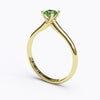 varitsa-jewellers - Solitaire Gold Engagement Ring with 0.4ct Brilliant Cut Emerald - 01SG02E